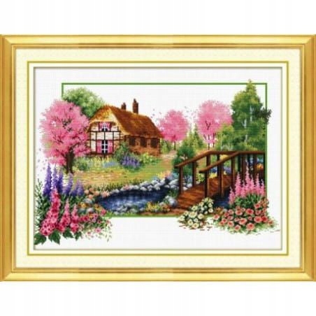 Křížková výšivka počítaná sada (kanva, mulina)