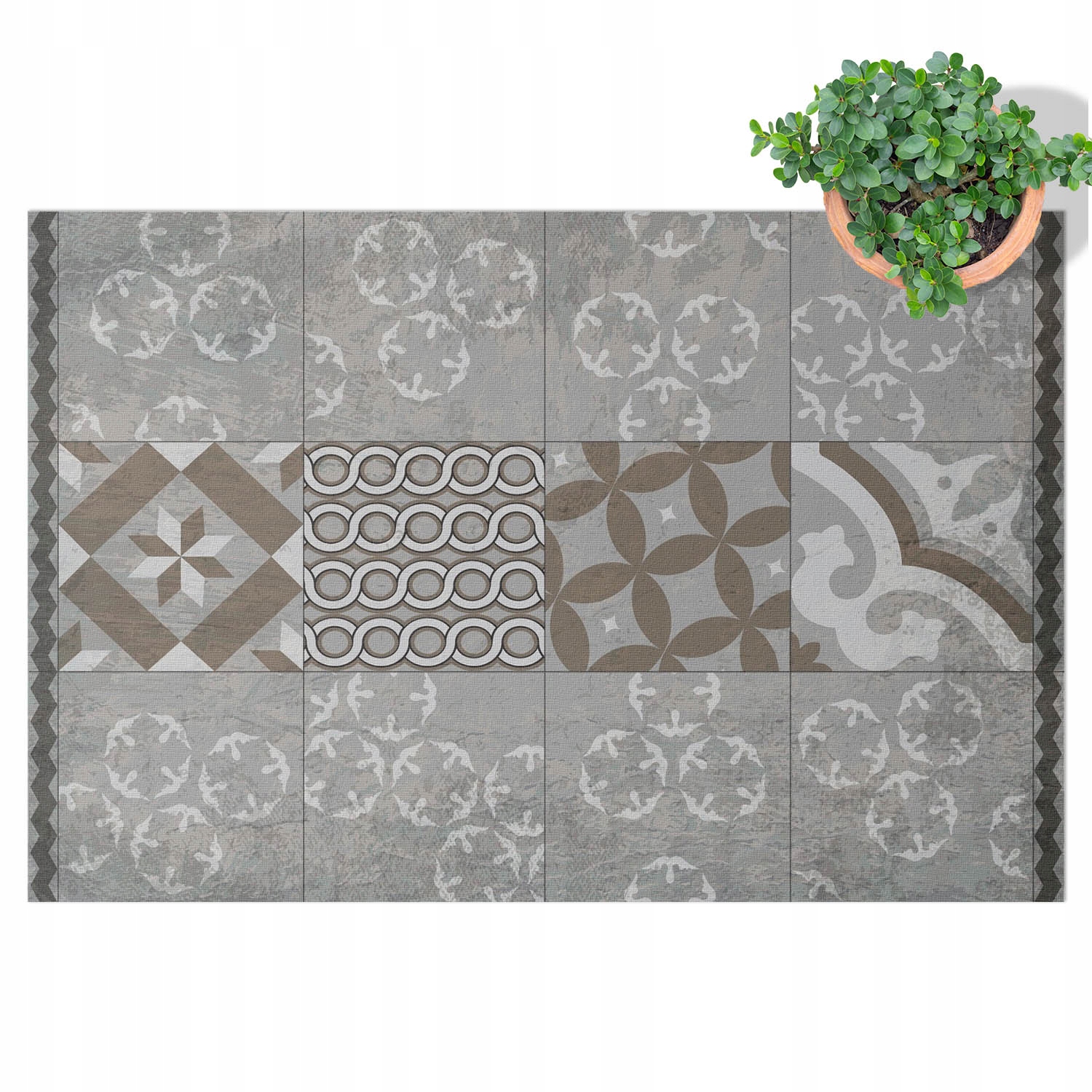 Vinylový Koberec Pvc Na Terasa Balkon Do zahrady Patio Ozdobné dlaždice 100x150