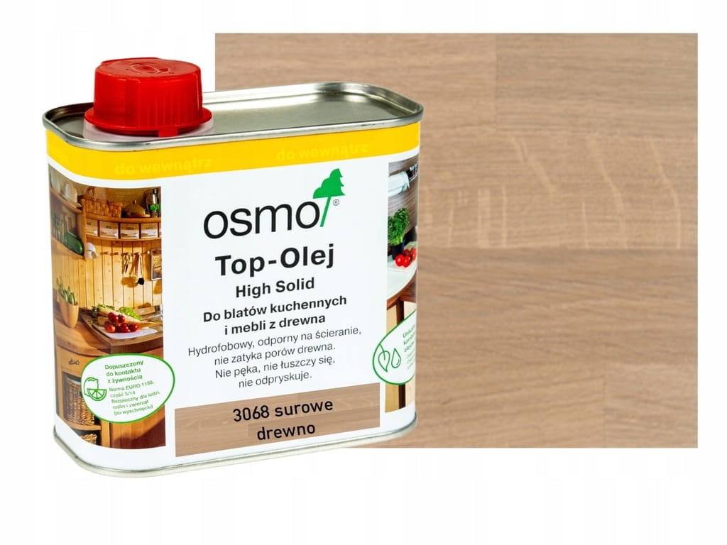 Top-olej Osmo pro kuchyňské pracovní desky 0,5L 3068, surové dřevo, surový efekt