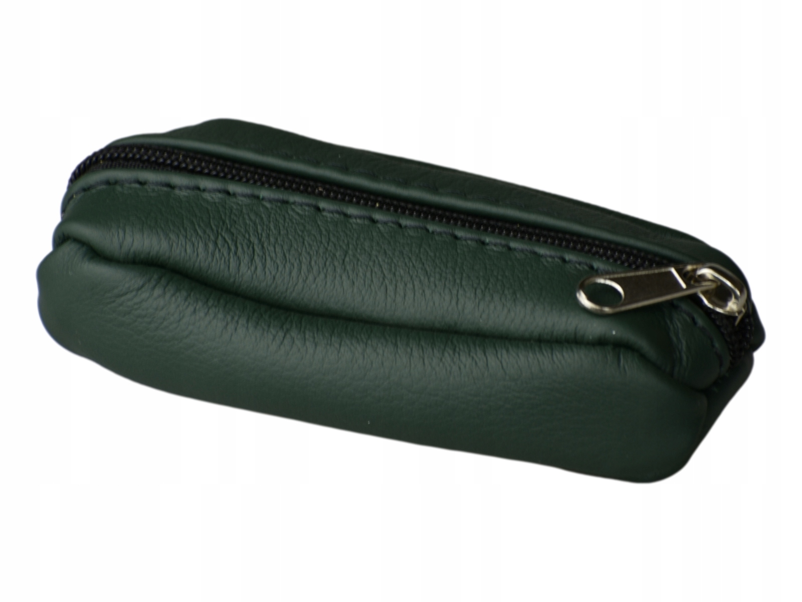 Brelok na klucze skóra naturalna zielony