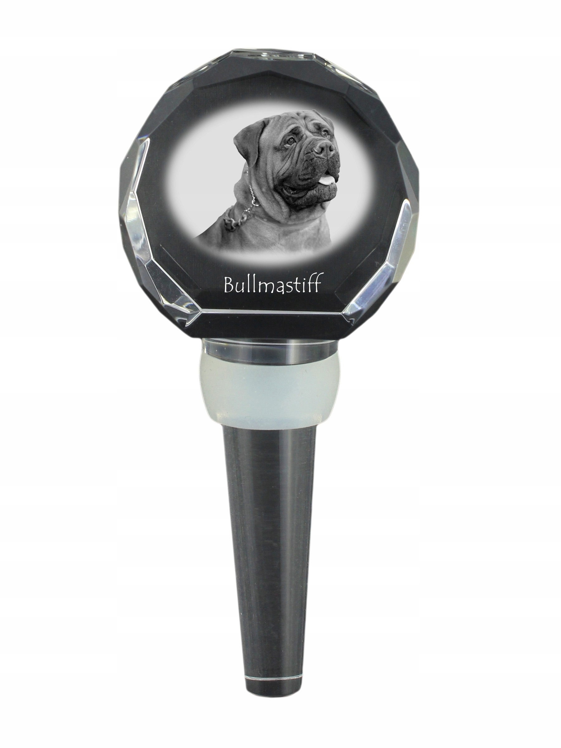 Bullmastiff zátka na láhev s fotografií, personalizovaná zátka na víno