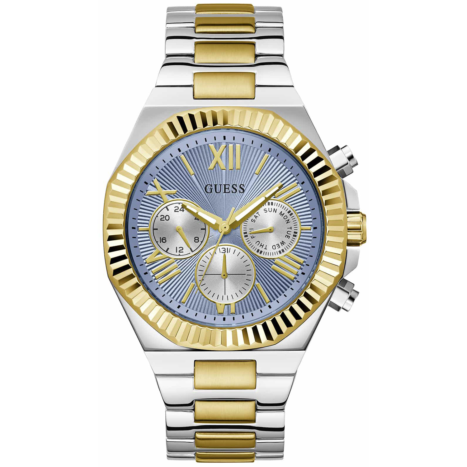 Pánské Hodinky Guess GW0703G3 stříbrné