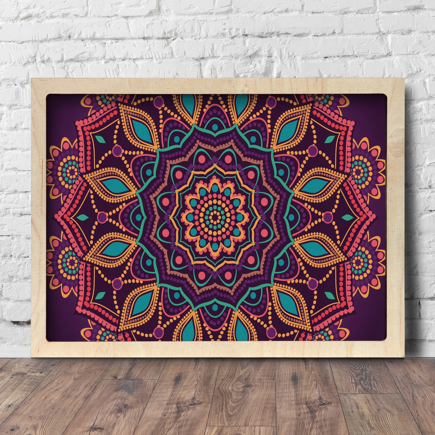 

Foto obraz na ścianę Rozeta mandala wzór 75x55 cm