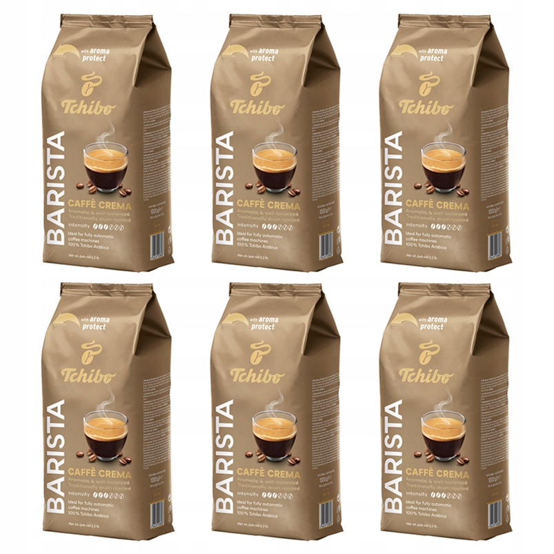 Kawa ziarnista Tchibo Barista Caffe Crema 6x1kg