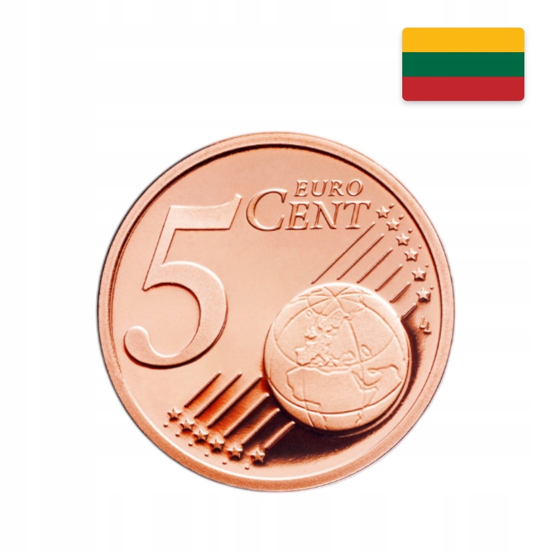 Moneta – Litwa – 5 eurocentów – 2015 – UNC
