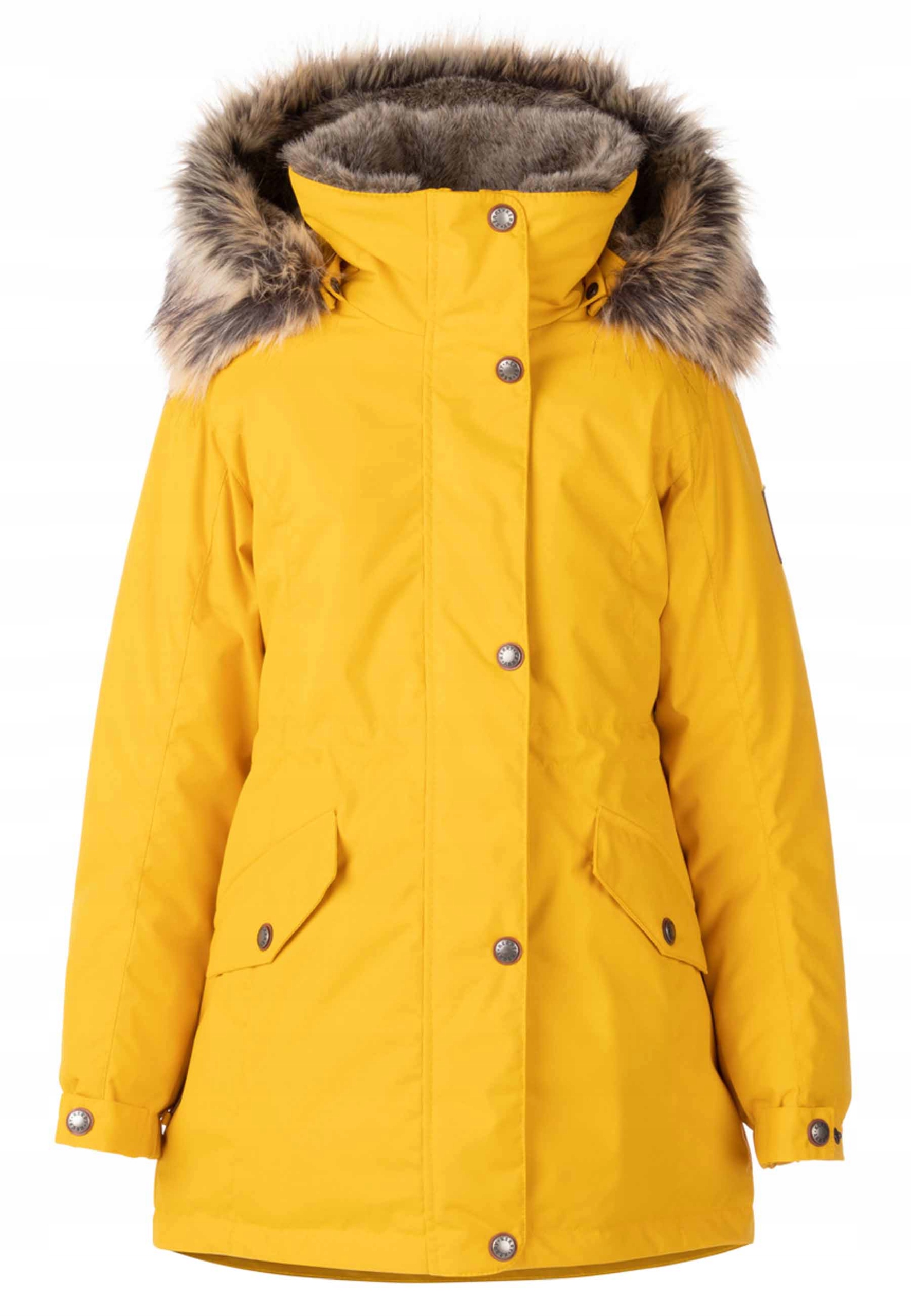Kurtka/Parka zimowa Edina w kolorze żółtym Lenne, r. 152