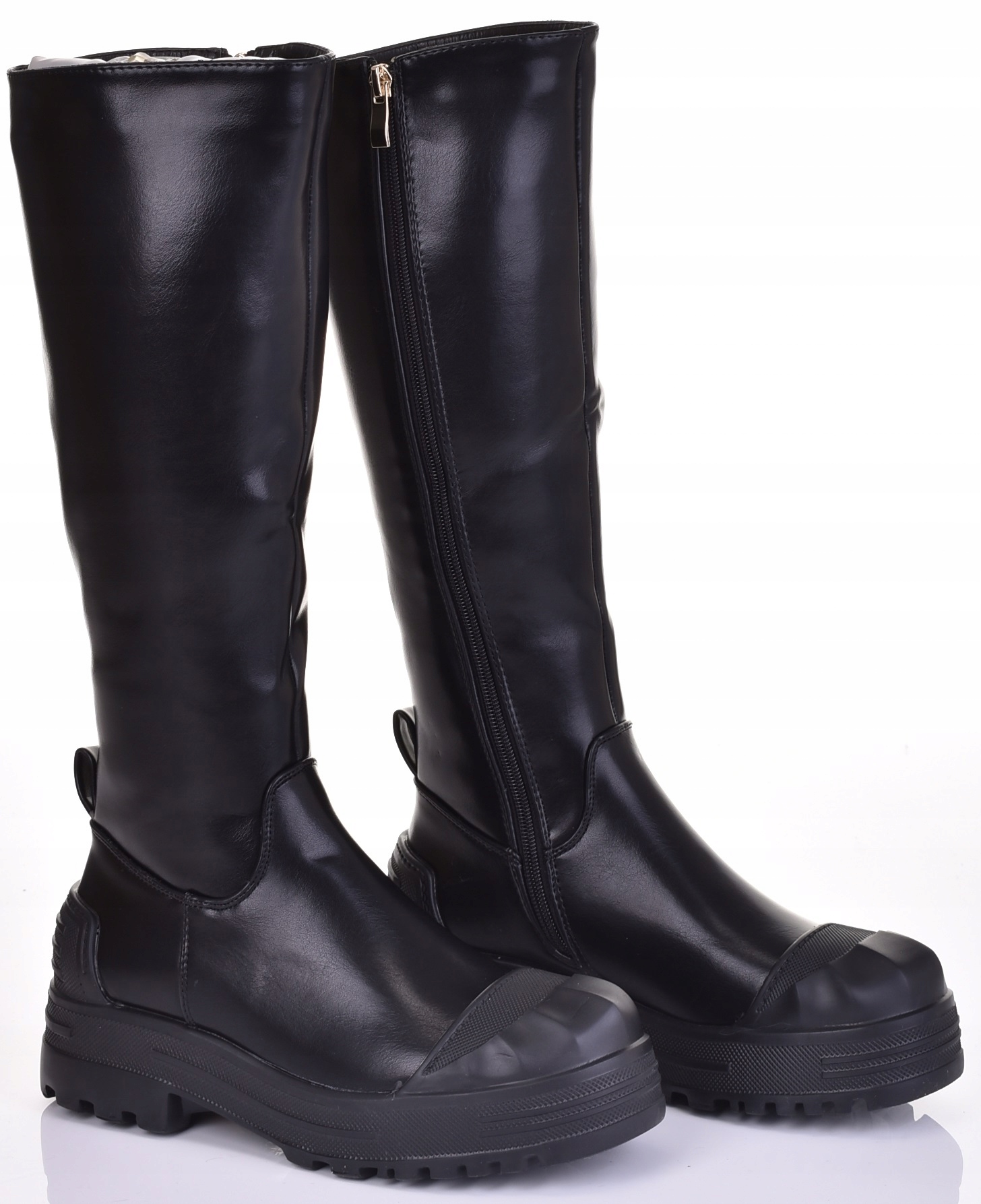 KOZAKI BUTY DAMSKIE OBUWIE DAMSKIE NA GRUBEJ PODESZWIE