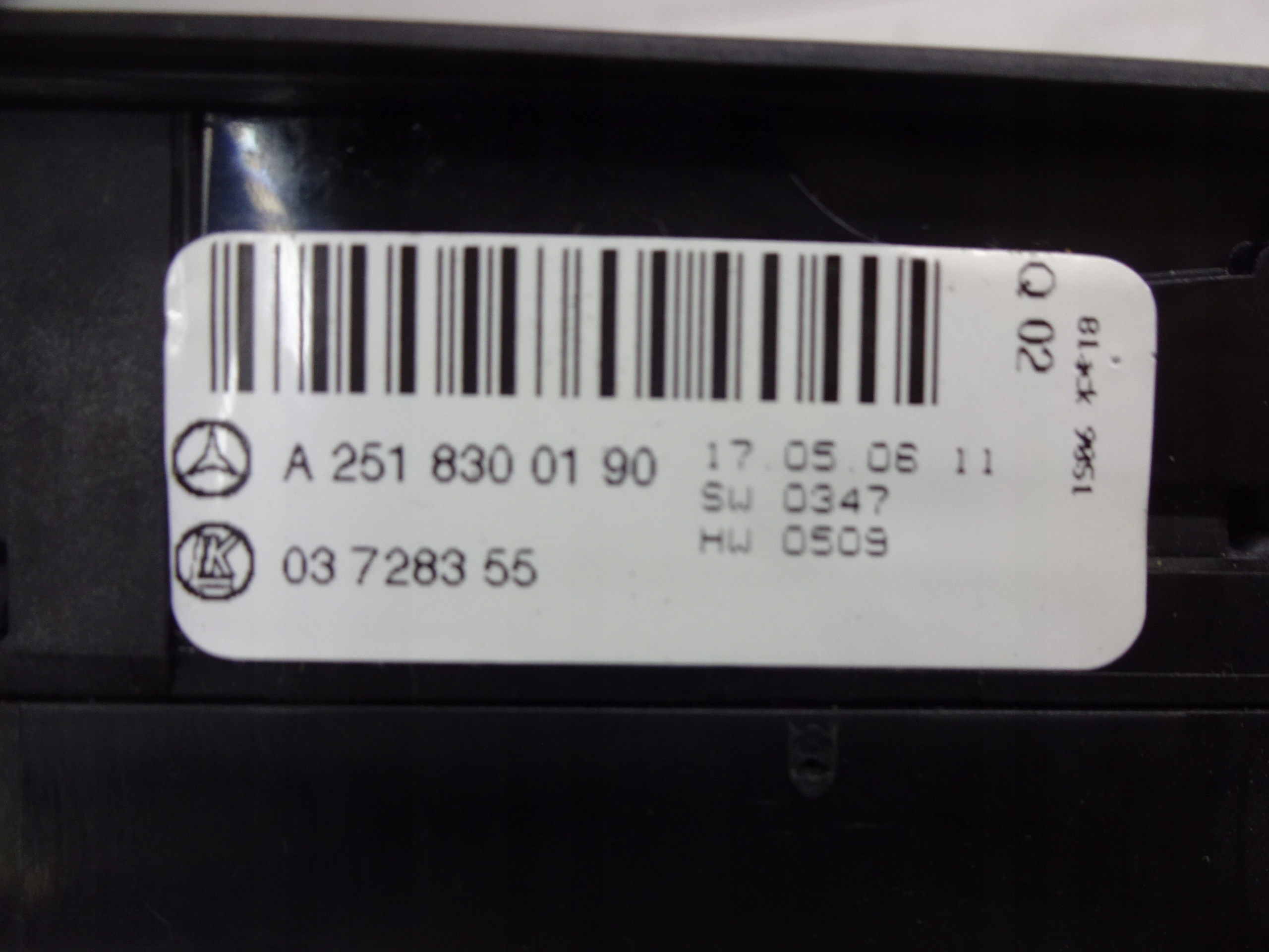 PRZEŁACZNIK STEROWANIE SZYB MERCEDES R-KLASA W251 Typ samochodu Samochody osobowe