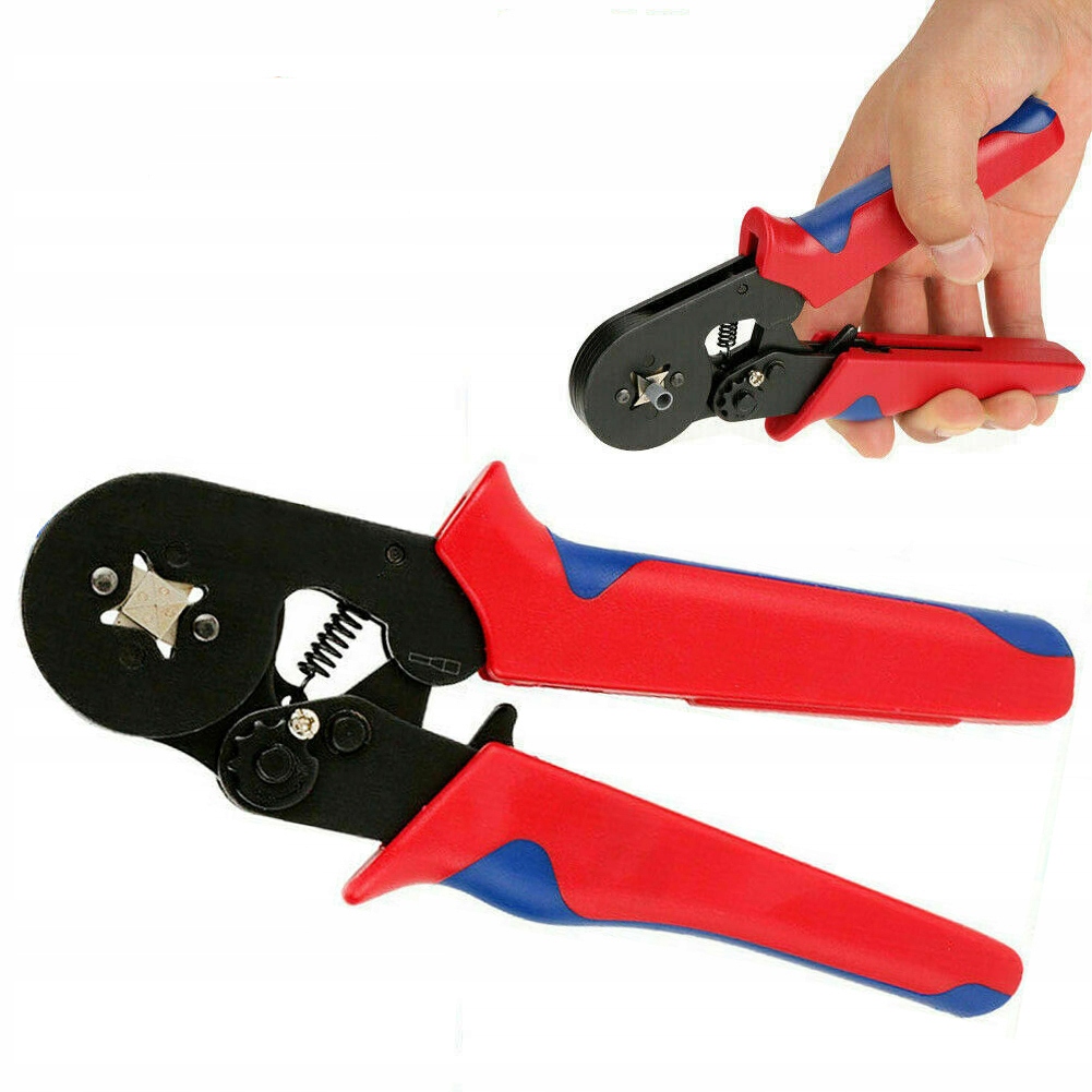 MOCNA Zaciskarka Praska do KONEKTORÓW Końcówek Kabli PRZEWODÓW +500 Tulejek Model NARZĘDZIA RĘCZNE DO DOMU WARSZTATU GARAŻU KOMPLET