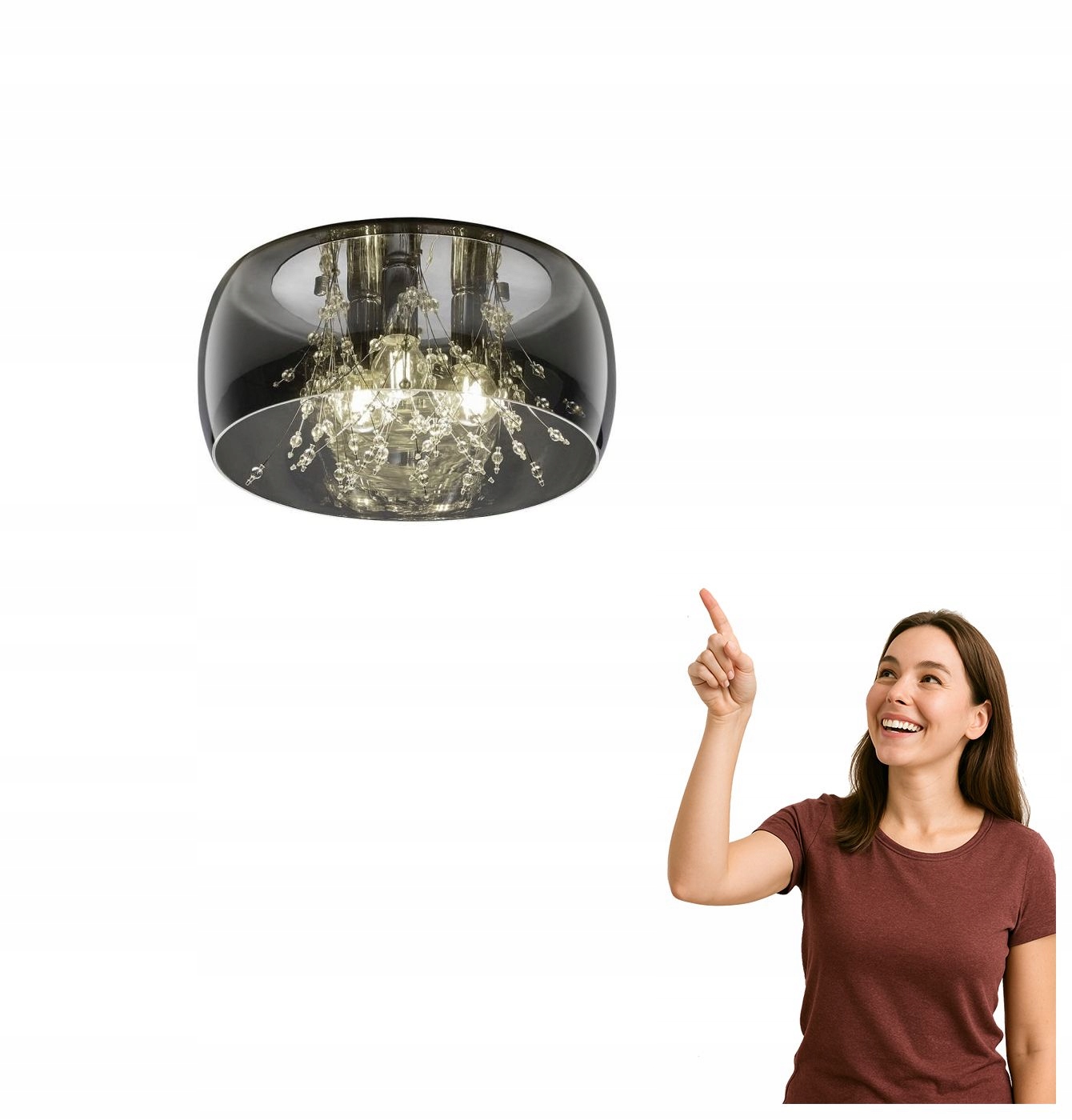 Stropná lampa Crystel Trio 616700306