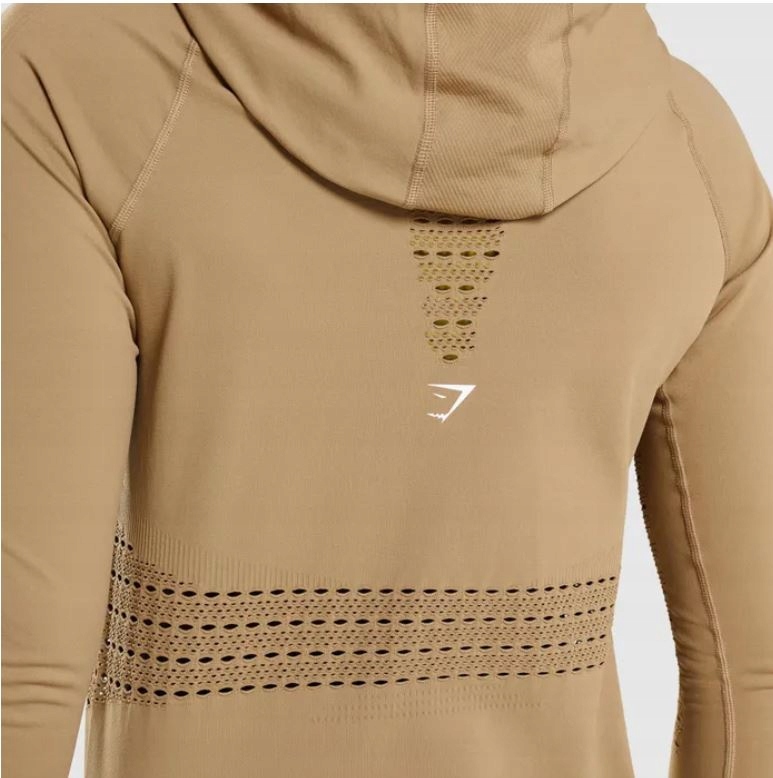 GYMSHARK BLUZA SPORTOWA BRĄZOWA Z KAPTUREM DAMSKA L 0Z7D1_B* Kod producenta B1A1M