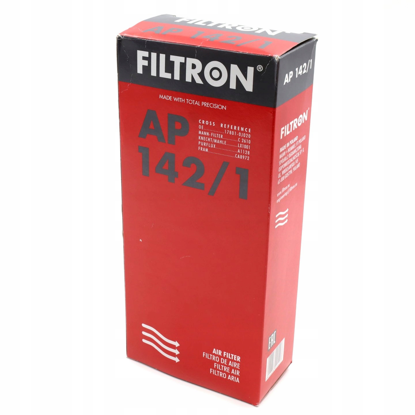 Filtr Powietrza Filtron AP142/1 Typ samochodu Samochody osobowe