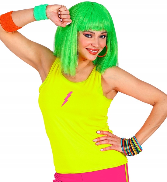 Tričko Top Neonově Žluté Disco 80. Léta