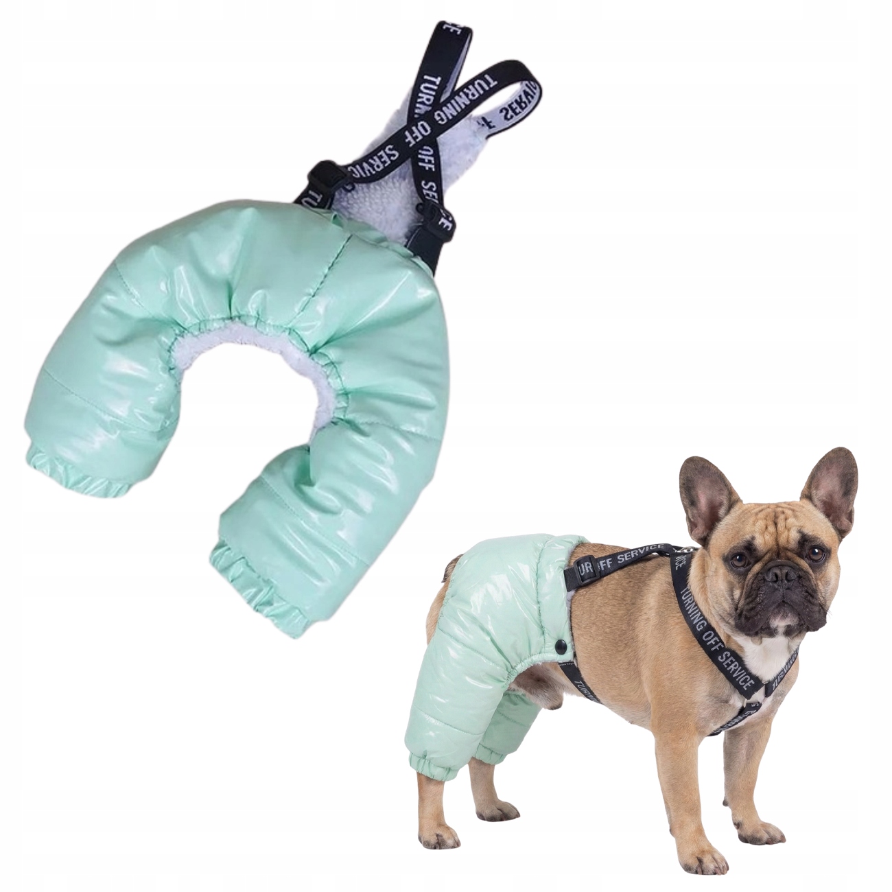 Levně Kalhoty Pro Psa Zateplené, Silné, Teplé Na Ramenních Popruzích Pro Psa Hank XL