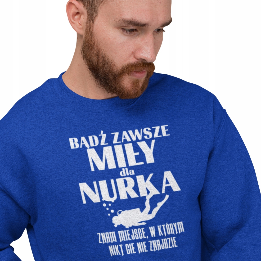 

Męska Bluza dla Nurka Prezent Urodziny Dzień taty