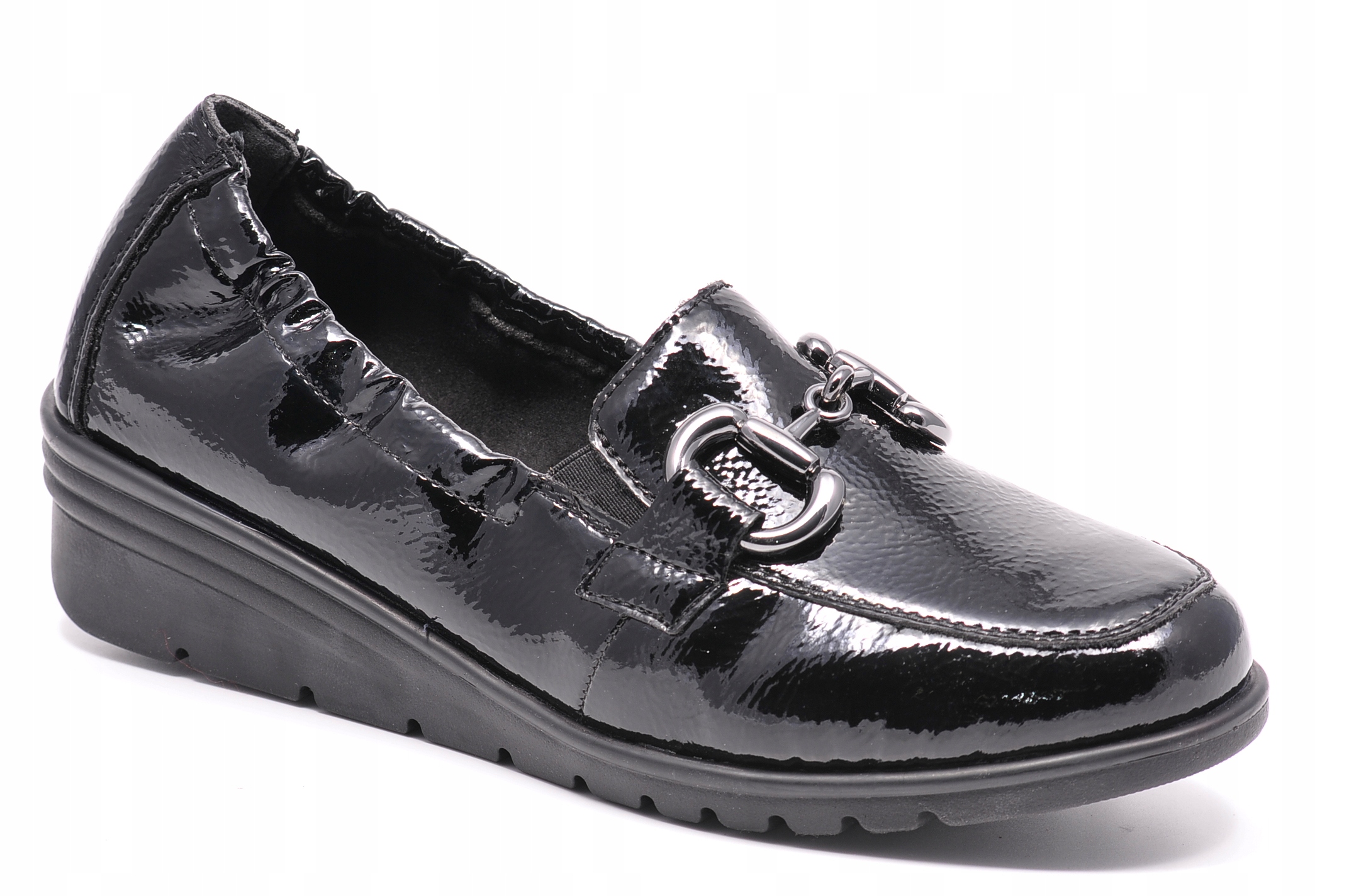 Polobotky Rieker L5352-00 Černé Lak Velikost 38