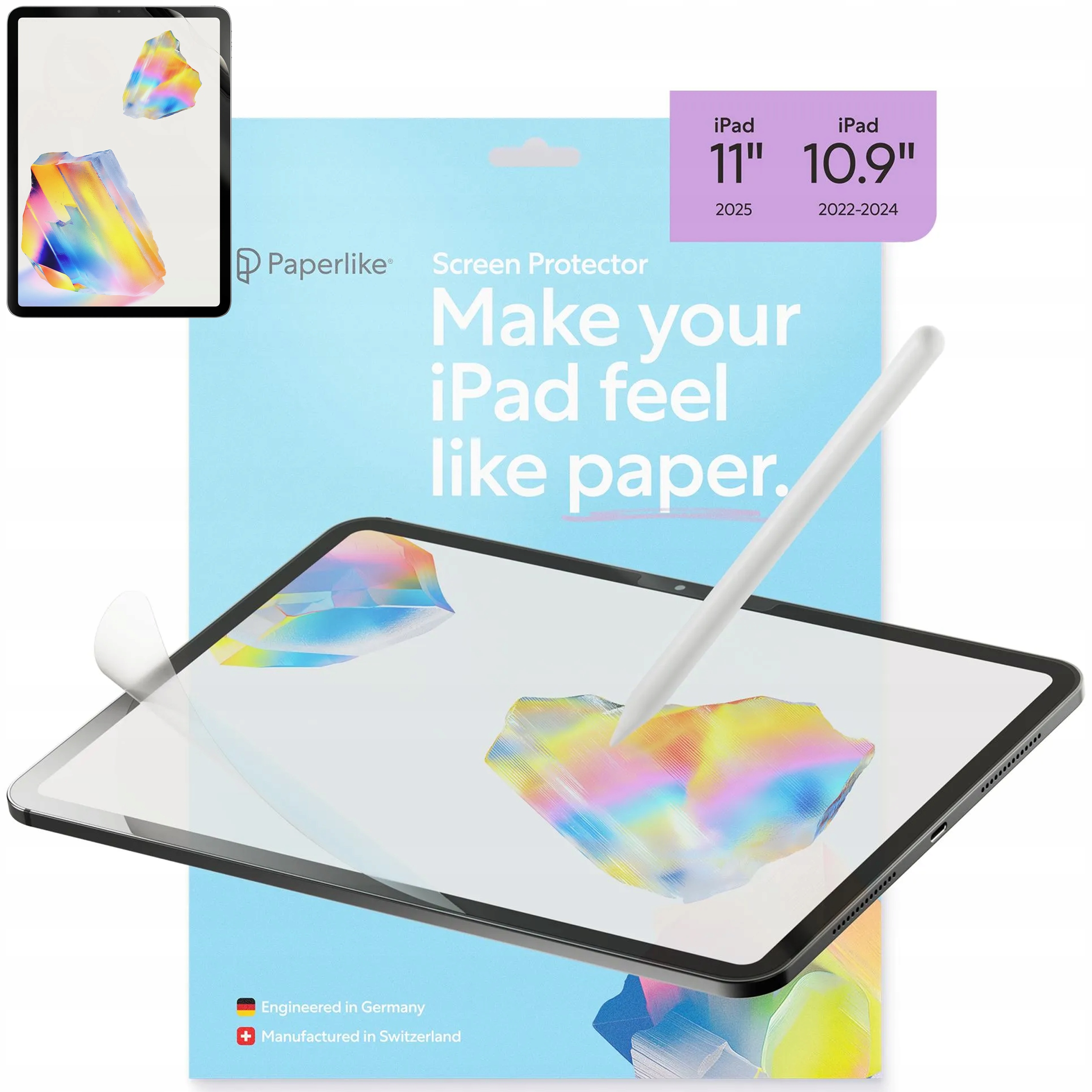 Paperlike 3 Fólie na displej pro iPad 11" 2025 10.9" 2022 jako papír