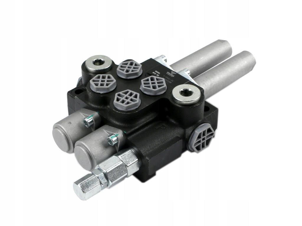 Rm Hydraulický rozdělovač 2-sekční 40L ovládaný joystickem na V-lanko