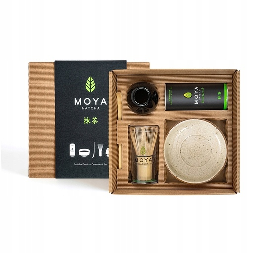 Levně Ceremoniální sada na matcha Moya Matcha Tradiční a šálek Okashi