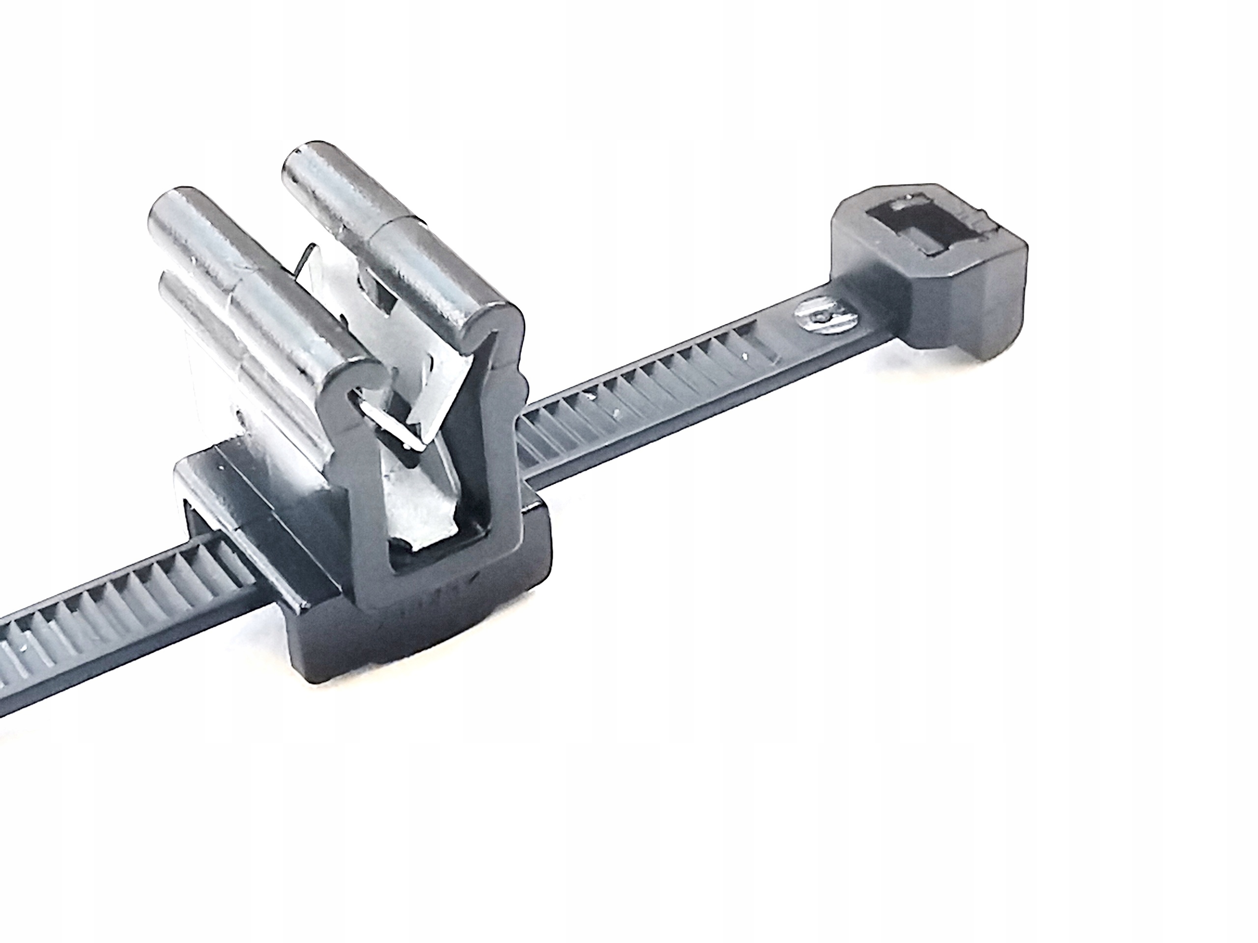 100 x UCHWYT + OPASKA KLIPS DO RANTU Szerokość 4.6 mm