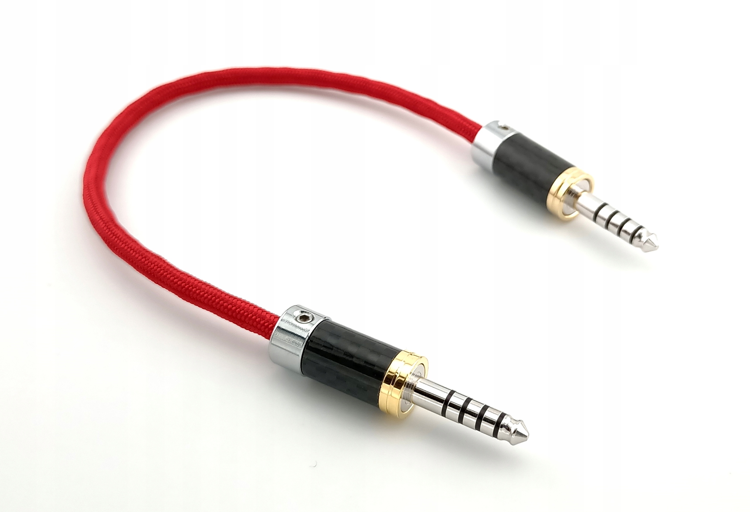 Vyvážený Adaptér 4,4 mm 4,4 mm měď Up-ofc opletení barevné 20 cm