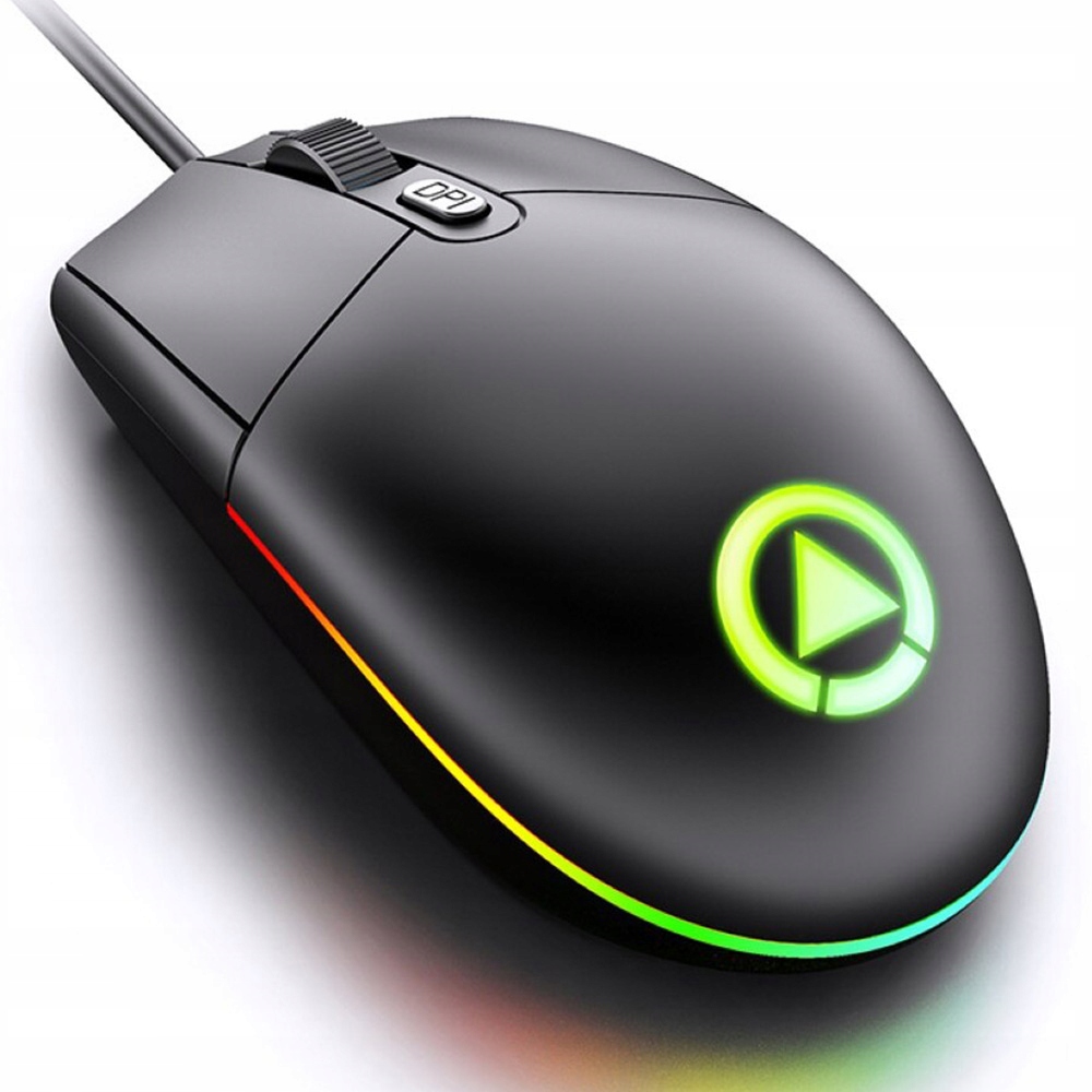 Mysz Przewodowa Gamingowa Z Podświetleniem Rgb Do Laptopa Komputera Gier
