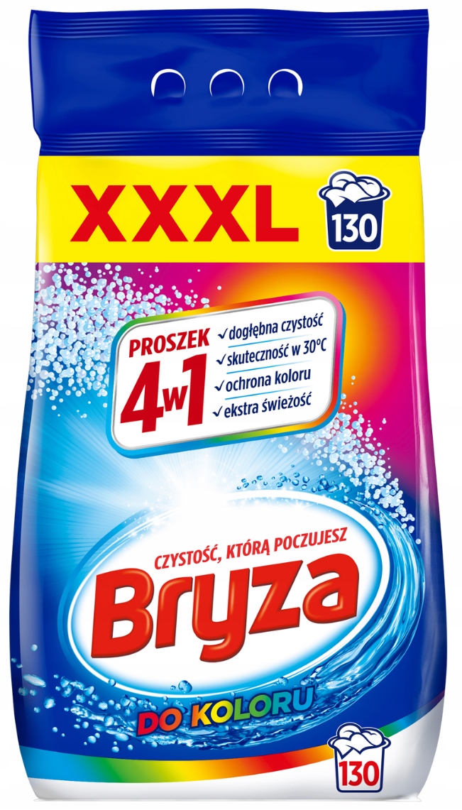 Levně Bryza 4v1 prášek na barevné prádlo Čistota Čerstvé praní 8,45 kg