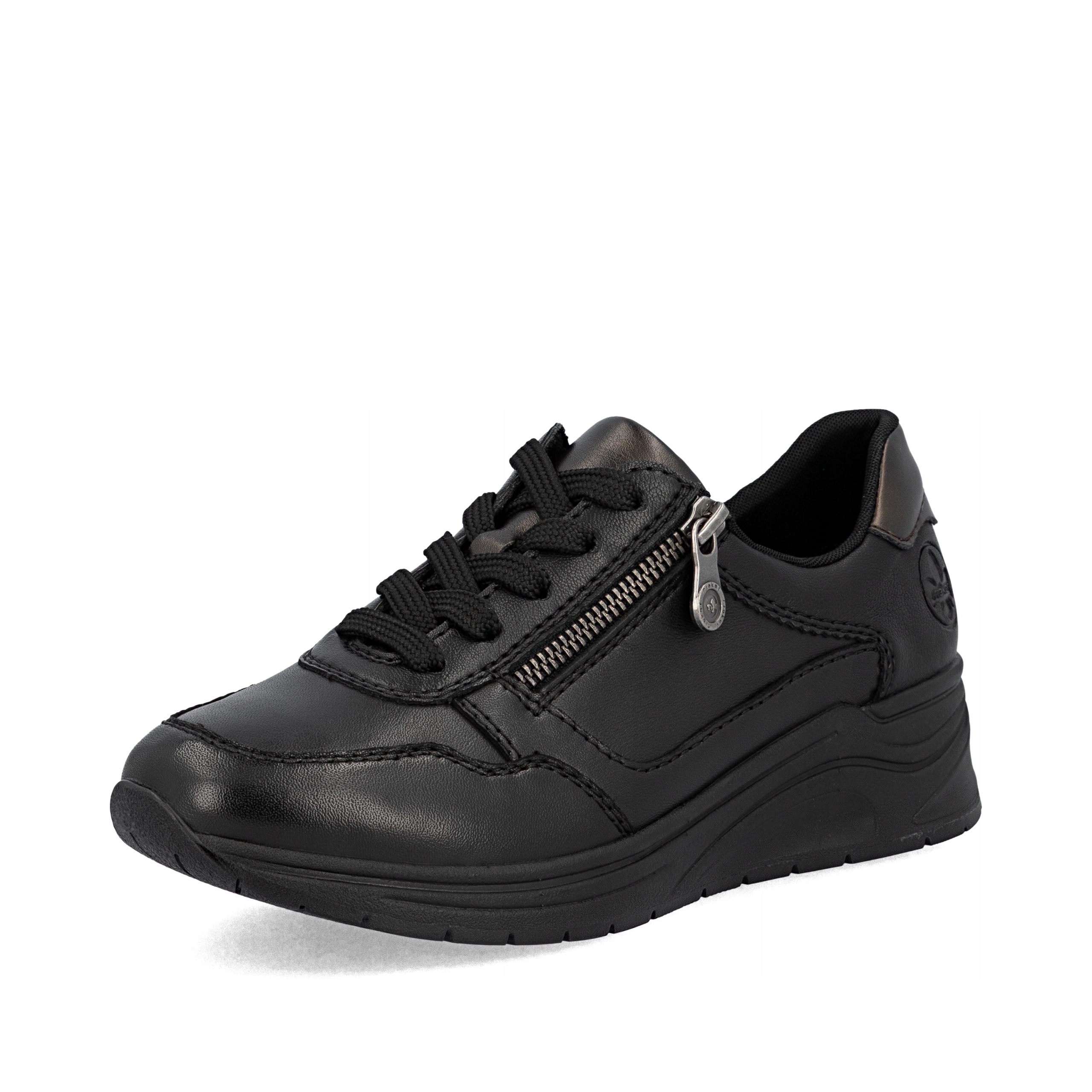 Rieker Antistress Tenisky Dámské Polobotky Koturn N9501-01 Černé vel. 39