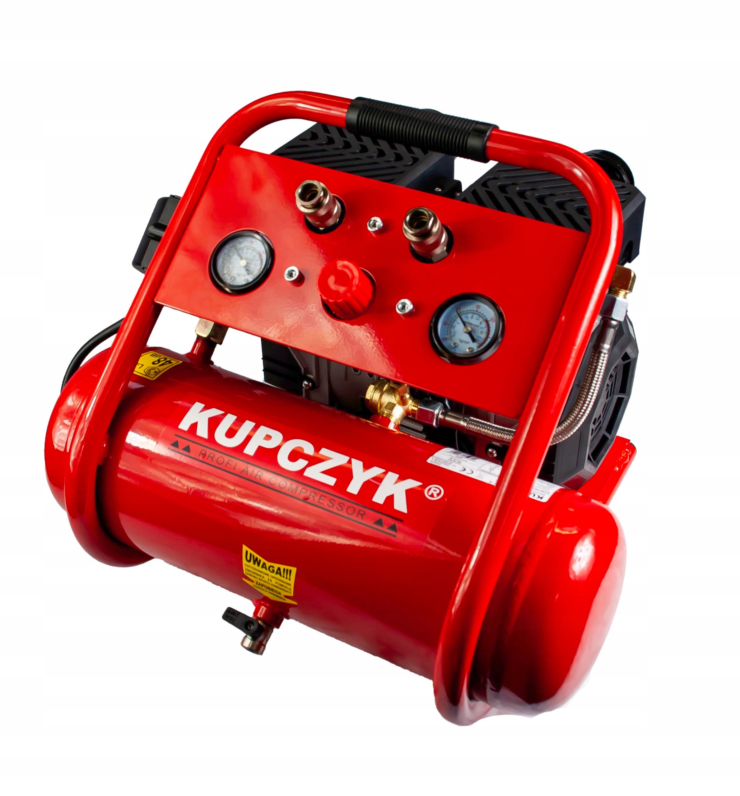 Kompresor bezolejowy wyciszony 6L Kupczyk FLO-6 Sprężarka 1,1 Kw 167 l/min