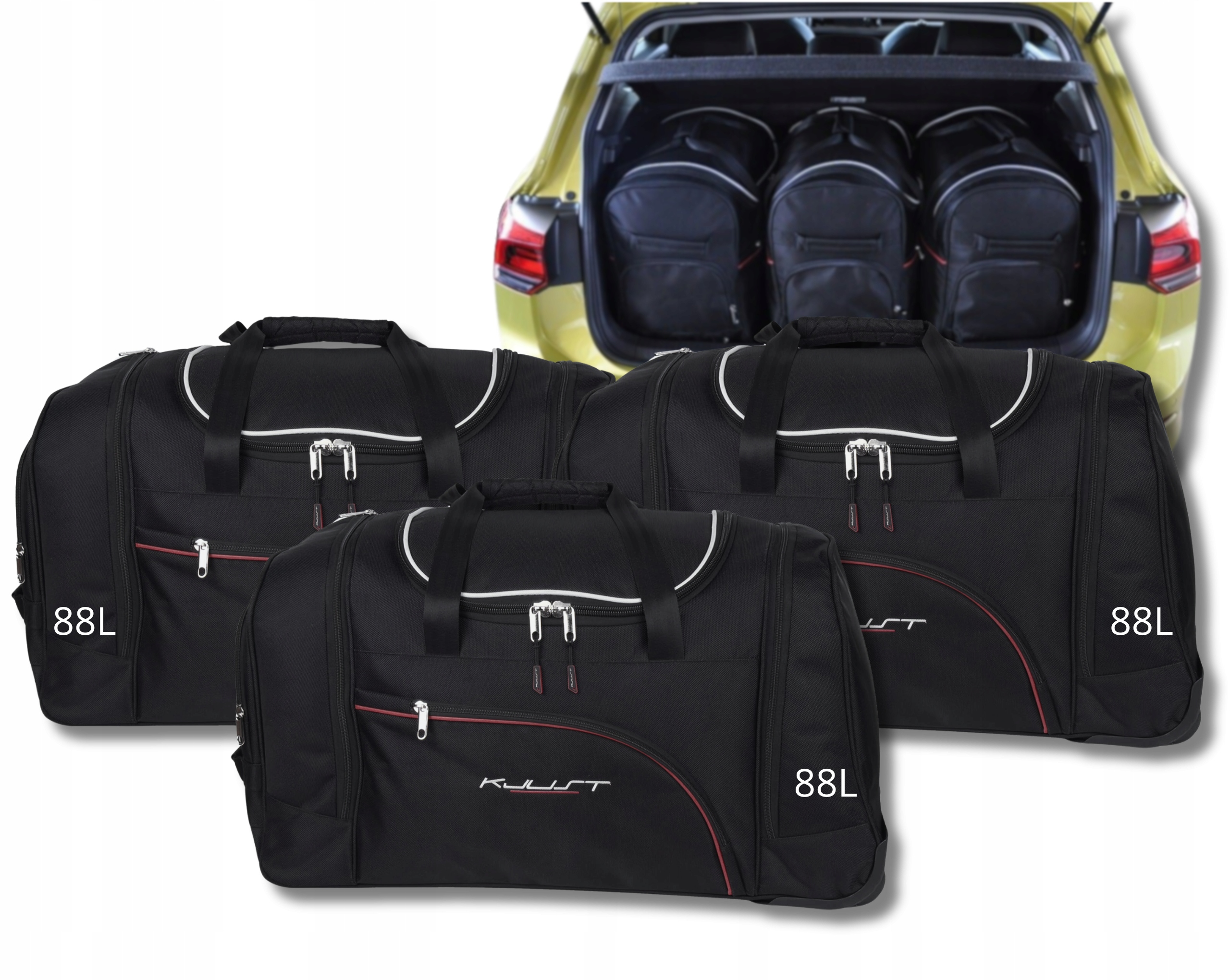 Sada tašiek Komplet Kjust do batožinového priestoru Vw Golf Hatchback 2019+ 4 ks