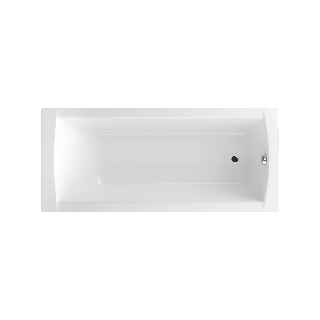 Aquaria Obdélníková vana 140x70 cm Bílý Lesk Akryl Sanitární