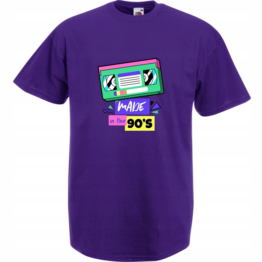 

Koszulka kaseta made in 90's M fioletowa