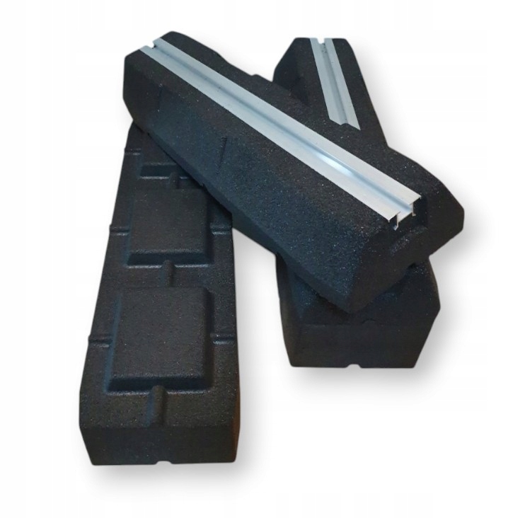 Gumová základňa pod tepelné čerpadlo 60 cm riser 20 cm Vysoká zosilnená