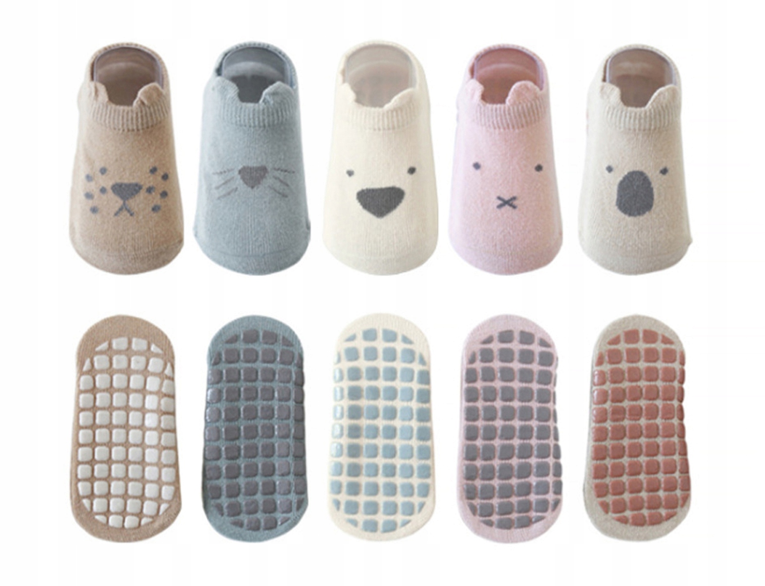 Stopki skarpetki antypoślizgowe bawełniane podeszwa abs ABSY 86-92 1-2L Rozmiar 92