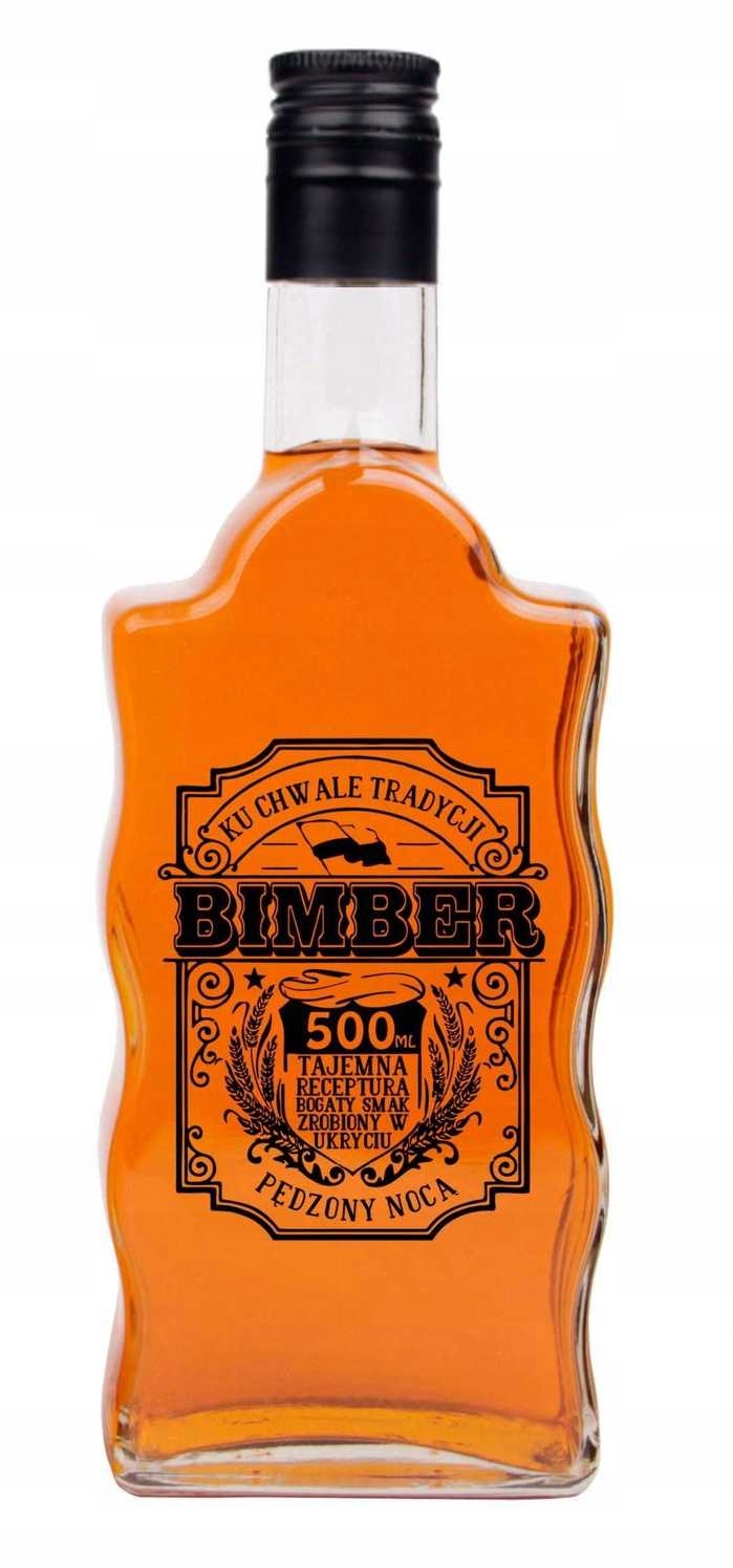 

50X Butelki Fala Z Nadrukiem 500ML Na Bimber Wódkę