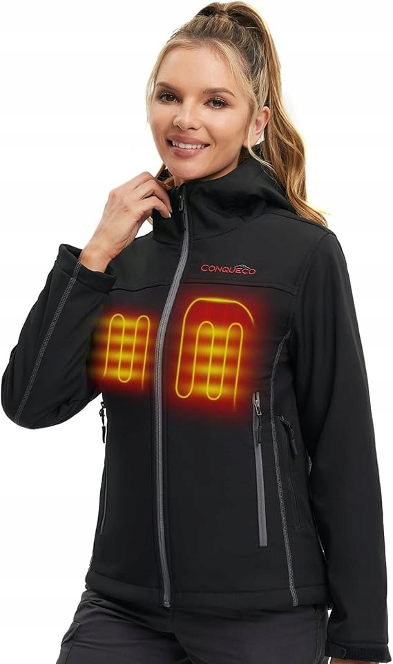 Dámská vyhřívaná nepromokavá a větruvzdorná bunda Conqueco XL