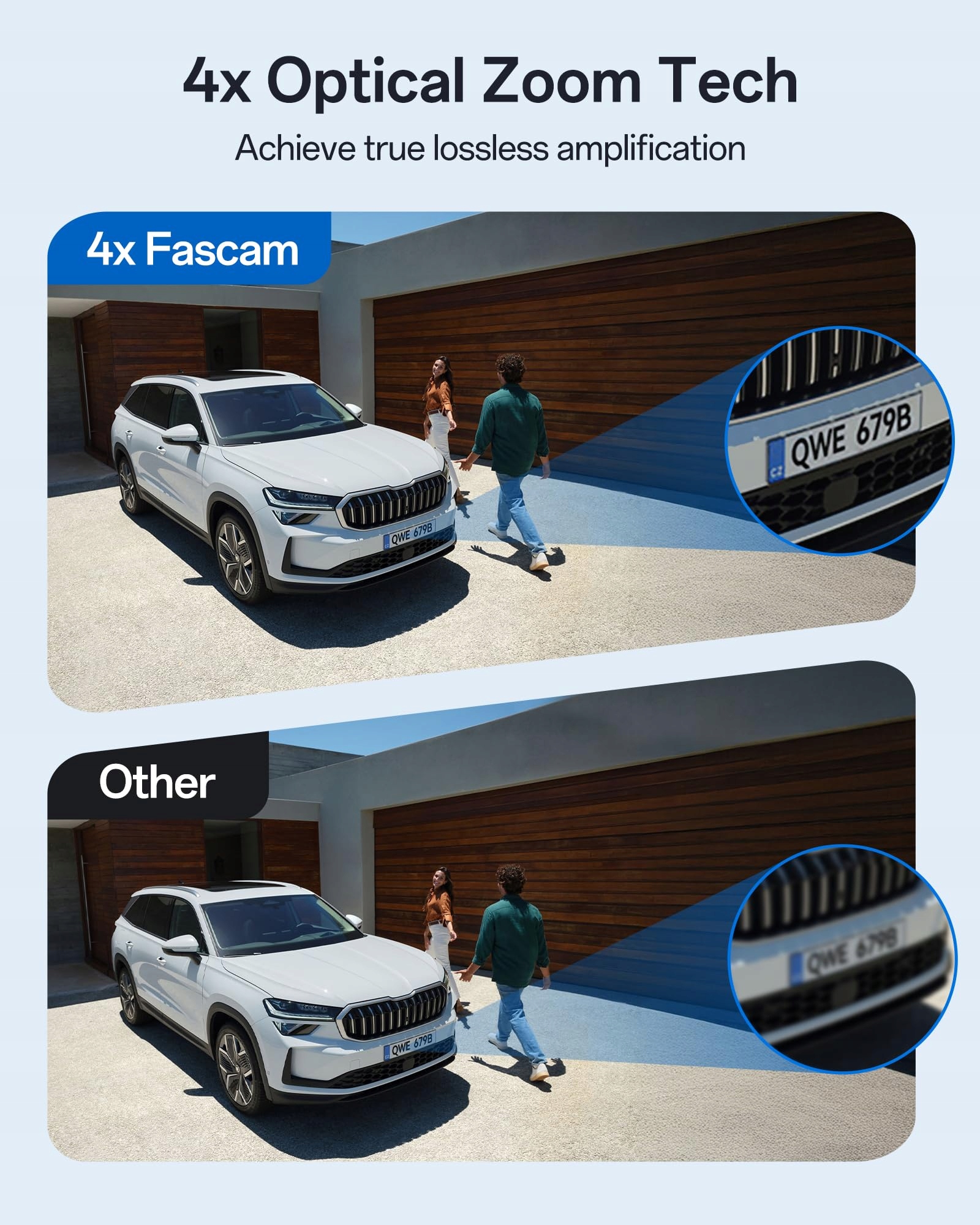 FOSCAM Kamera Zewnętrzna 4K 8MP POE Zoom 4x AI Detekcja Nocna Wizja — miniatura 3