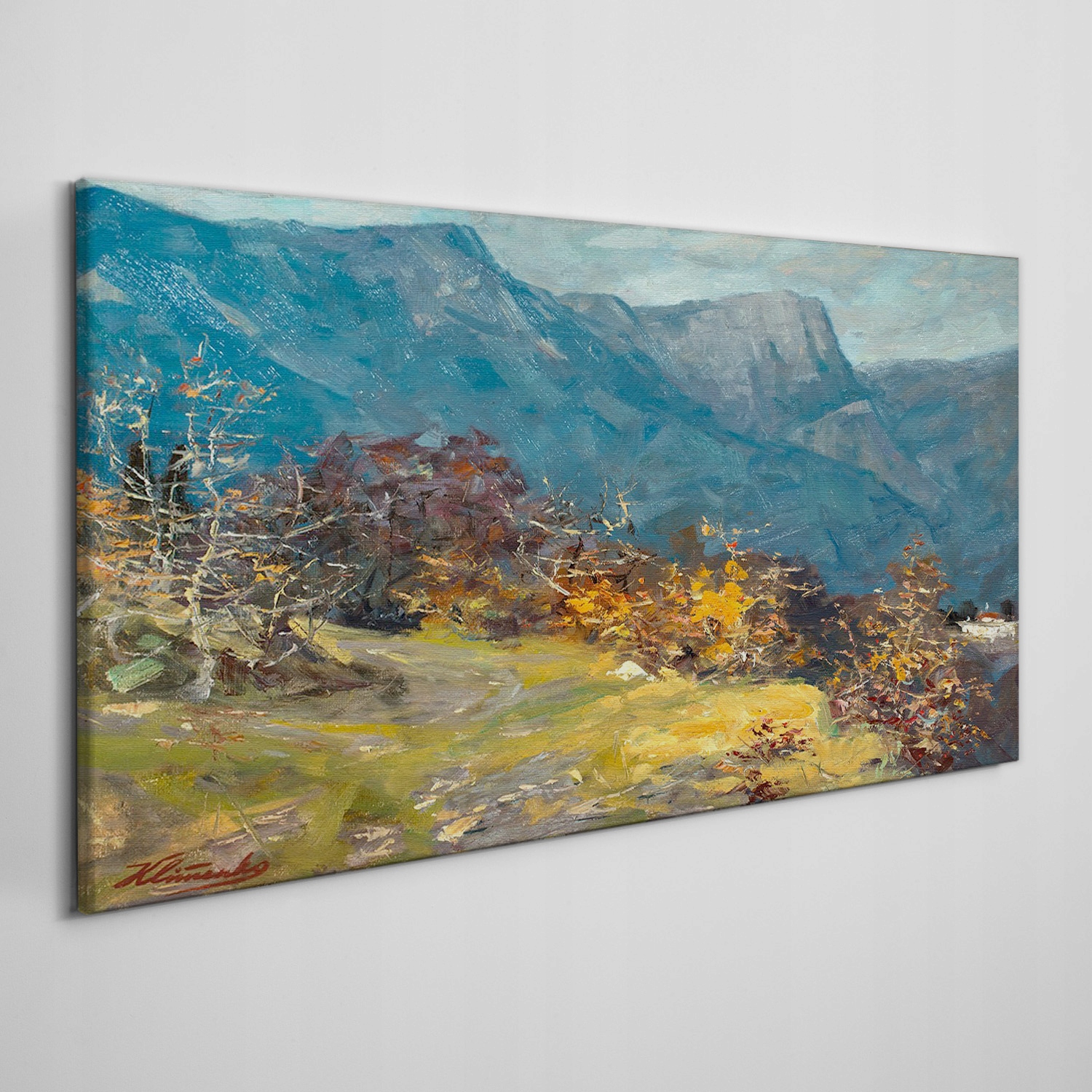 

Obraz na płótnie Malarstwo przyroda góry 100x50 cm