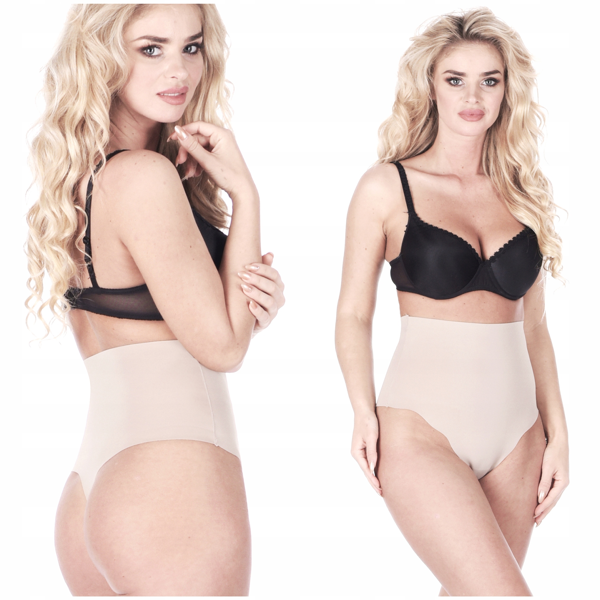 Orirose wysokie MAJTKI stringi WYSZCZUPLAJĄCE brzuch modelujące LASEROWE Marka Orirose