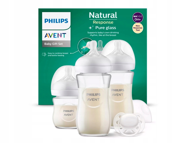 Butelka Philips Avent Newborn Glass Gift SCD878/11 (3 sztuki)
