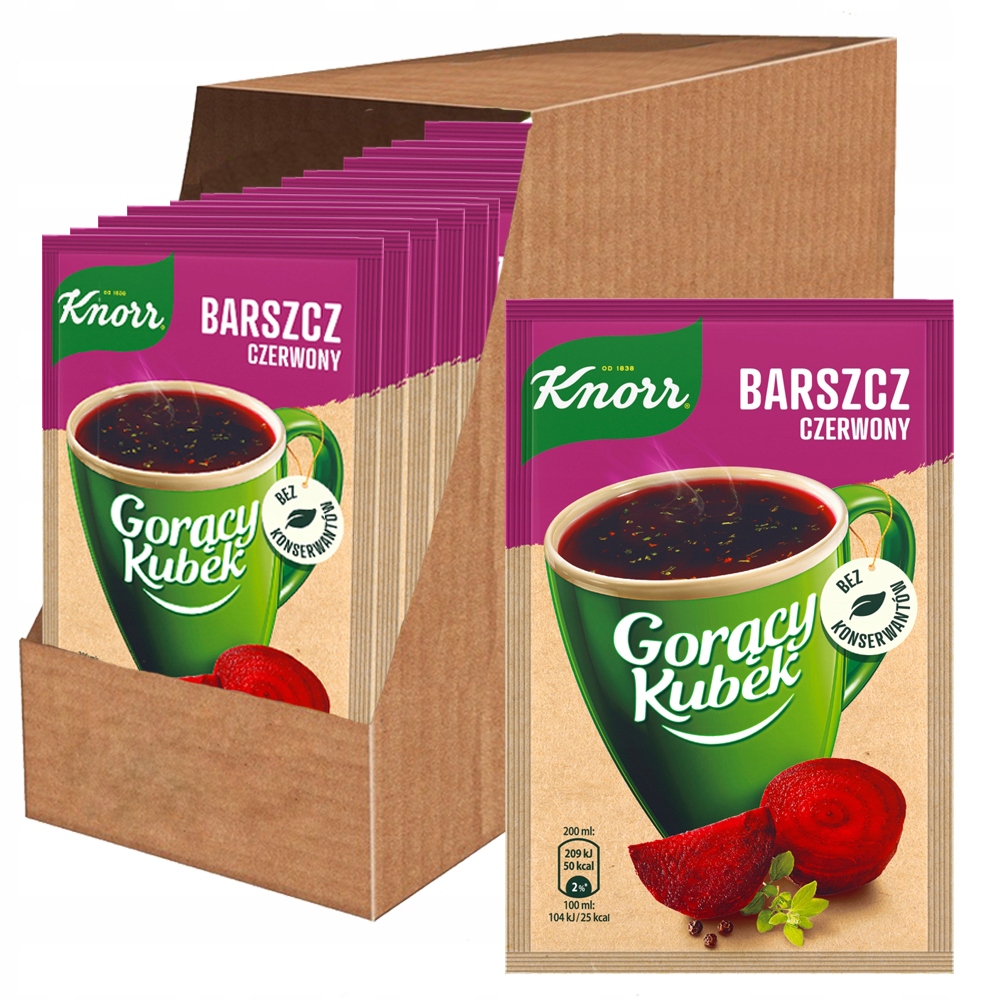 Knorr Gorący Kubek Barszcz czerwony 14 g x 48 sztuk