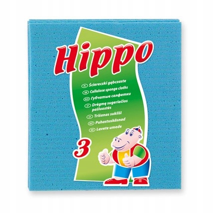 

XS020 Hippo ściereczki gąbczaste A'3 szt.