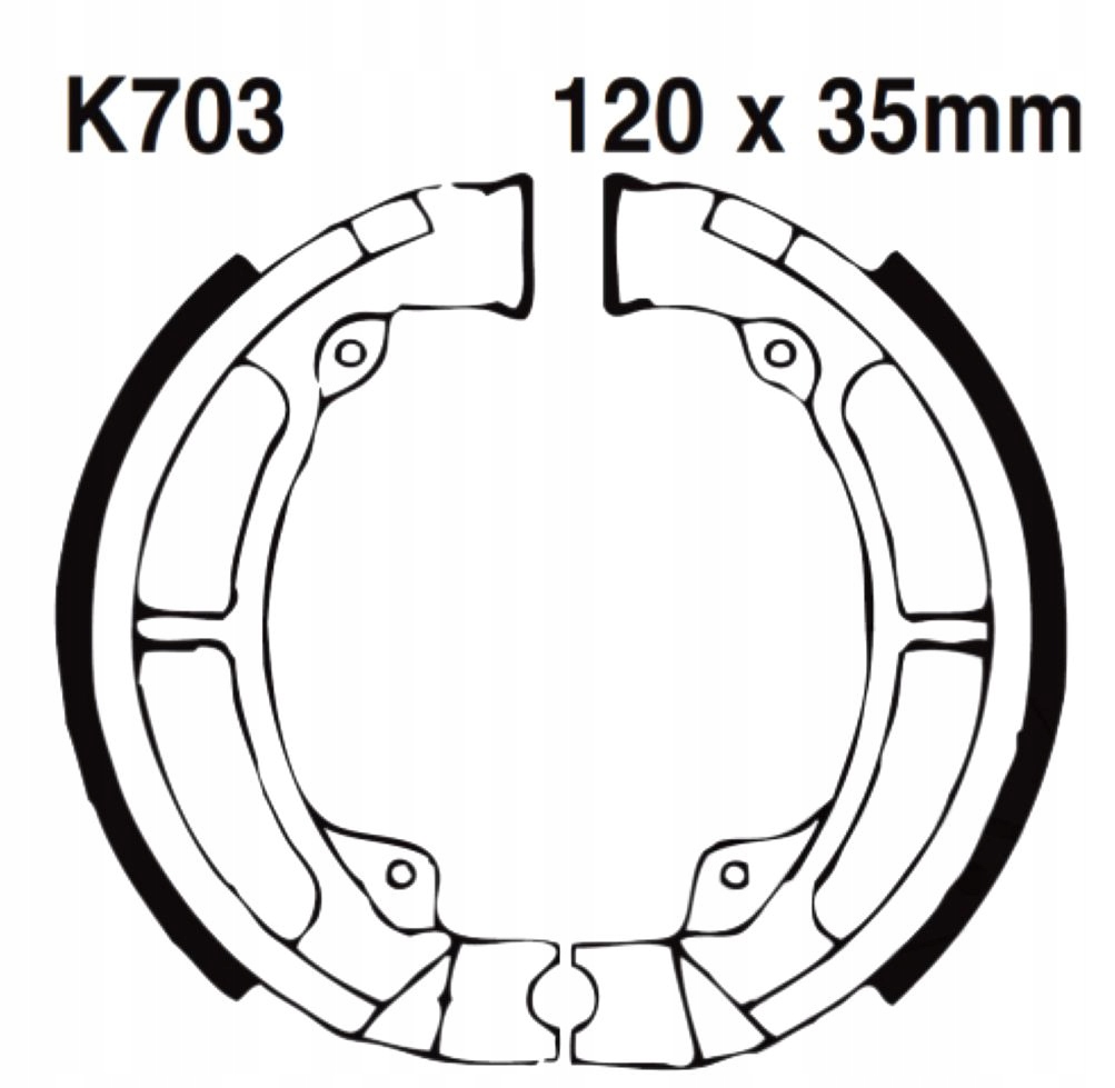Brzdové Čelisti Kawasaki Ke 175 Kl 250 Klr