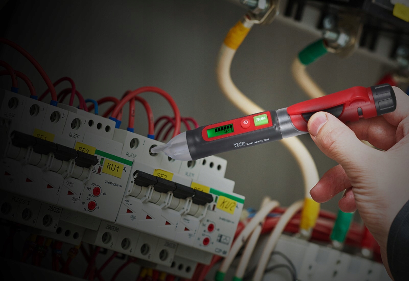 PRÓBNIK NAPIĘCIA AC 12-1000V TESTER BEZDOTYKOWY WINTACT ALARM Rodzaj próbnik