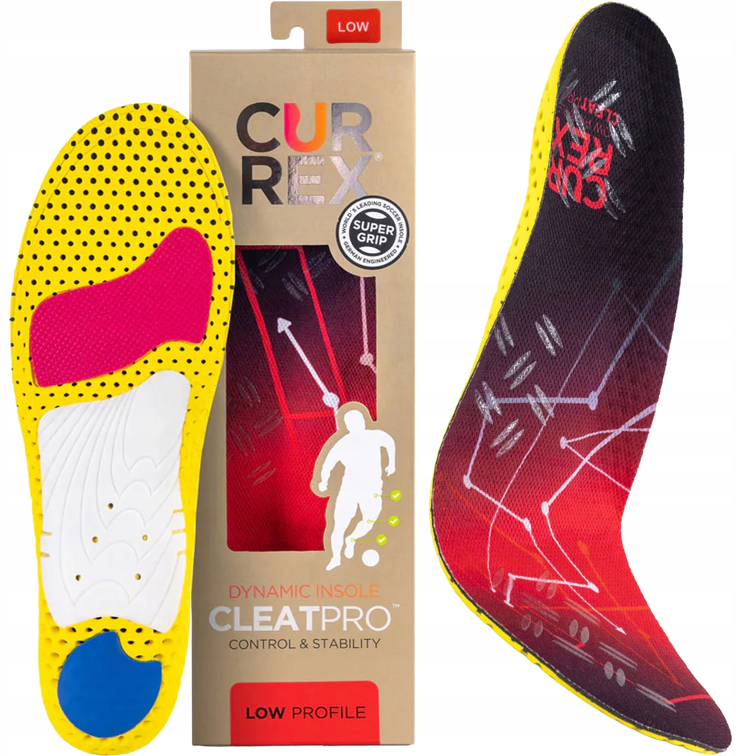 Wkładki do Butów Piłkarskich Amortyzujące Piankowe Currex Cleat Pro Low S