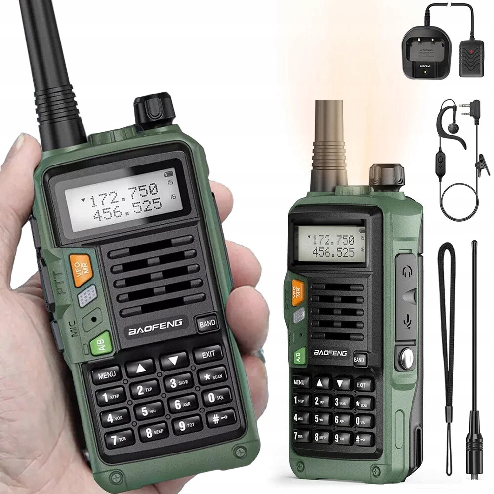 Baofeng UV-S9 Plus Krótkofalówka Skaner Policja Straż Walkie Talkie