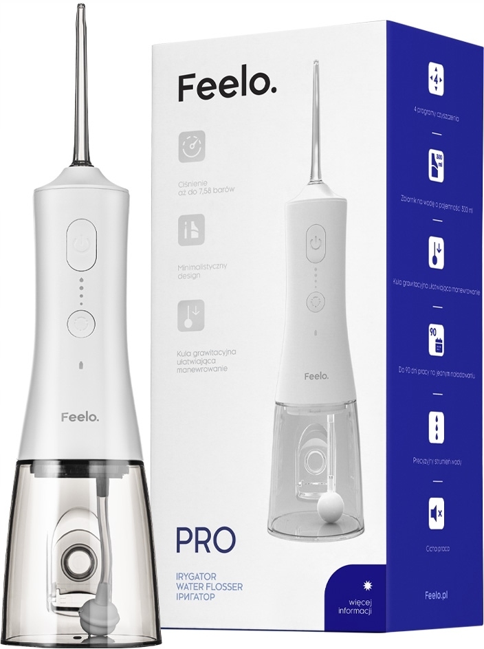 Feelo Pro irygator do zębów dentystyczny Biały 1 sztuka
