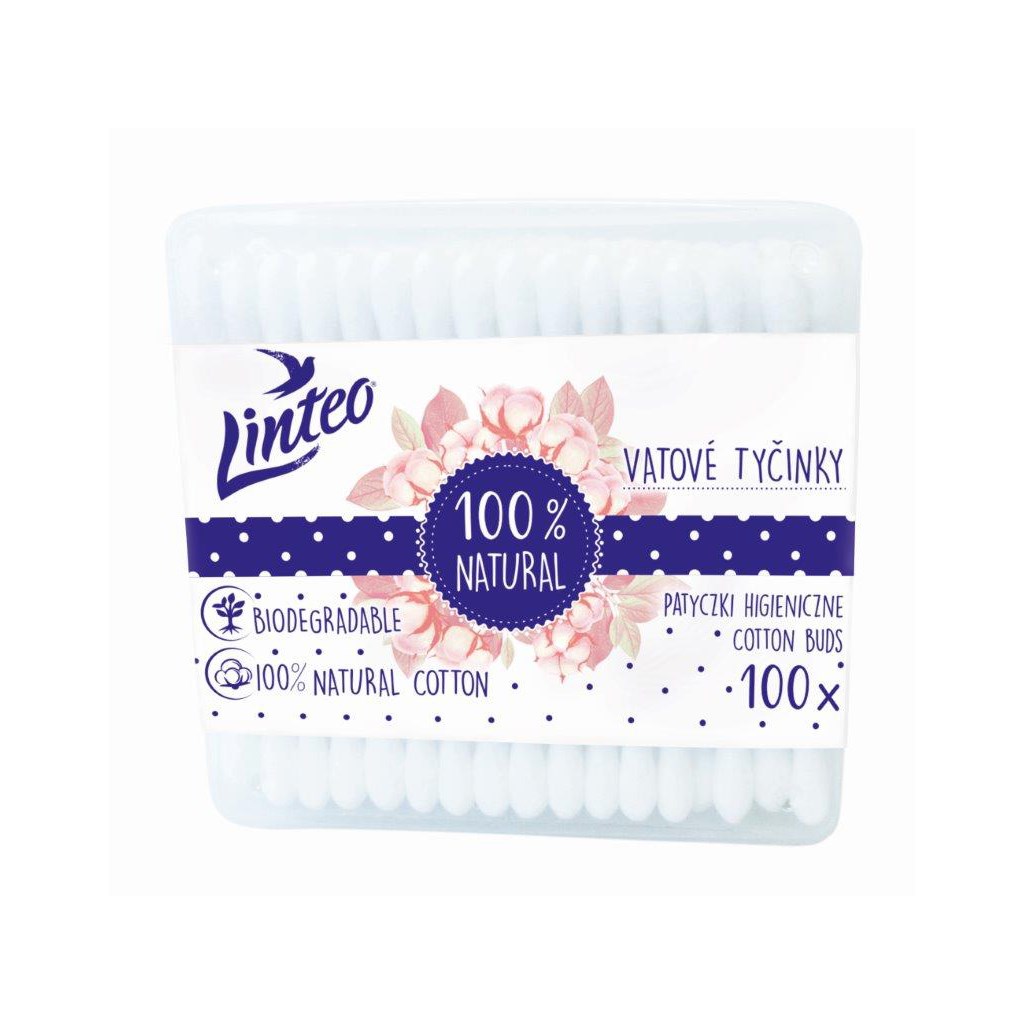 

Linteo Patyczki Papierowe Pudełko 100 Sztuk