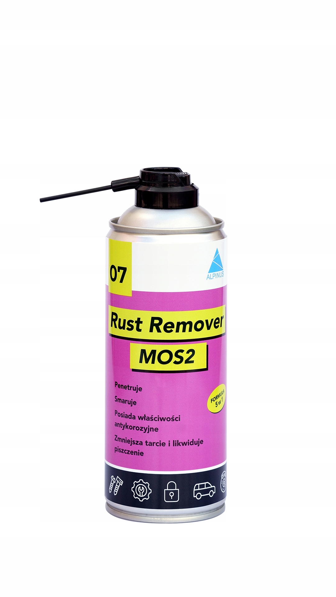 Rust Remover MoS2 аерозоль 12x400ml-alpinus хімія