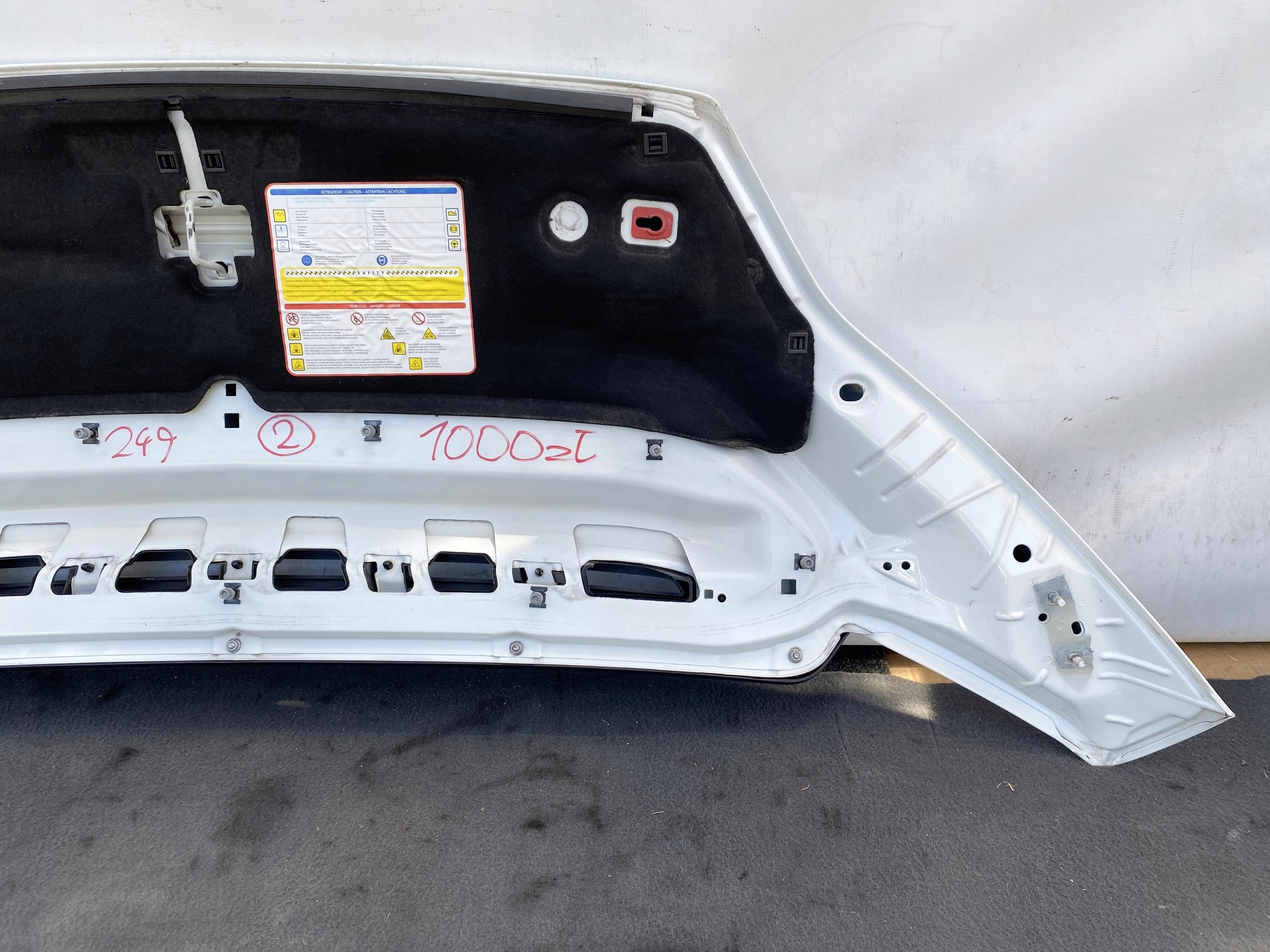 DUCATO BOXER JUMPER 14- bonnet BIALA 249 EWP originál